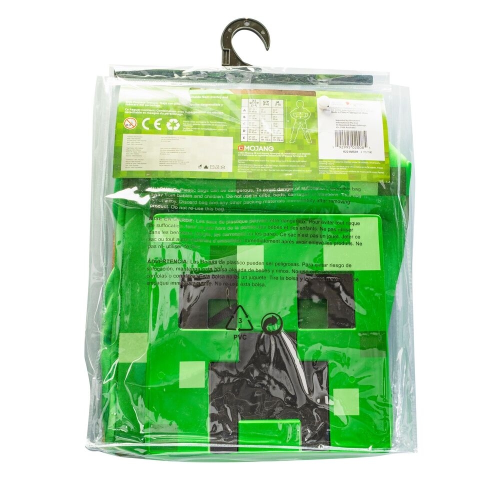 Disguise Minecraft Creeper Fancy Dress Costume Size 7-8Years