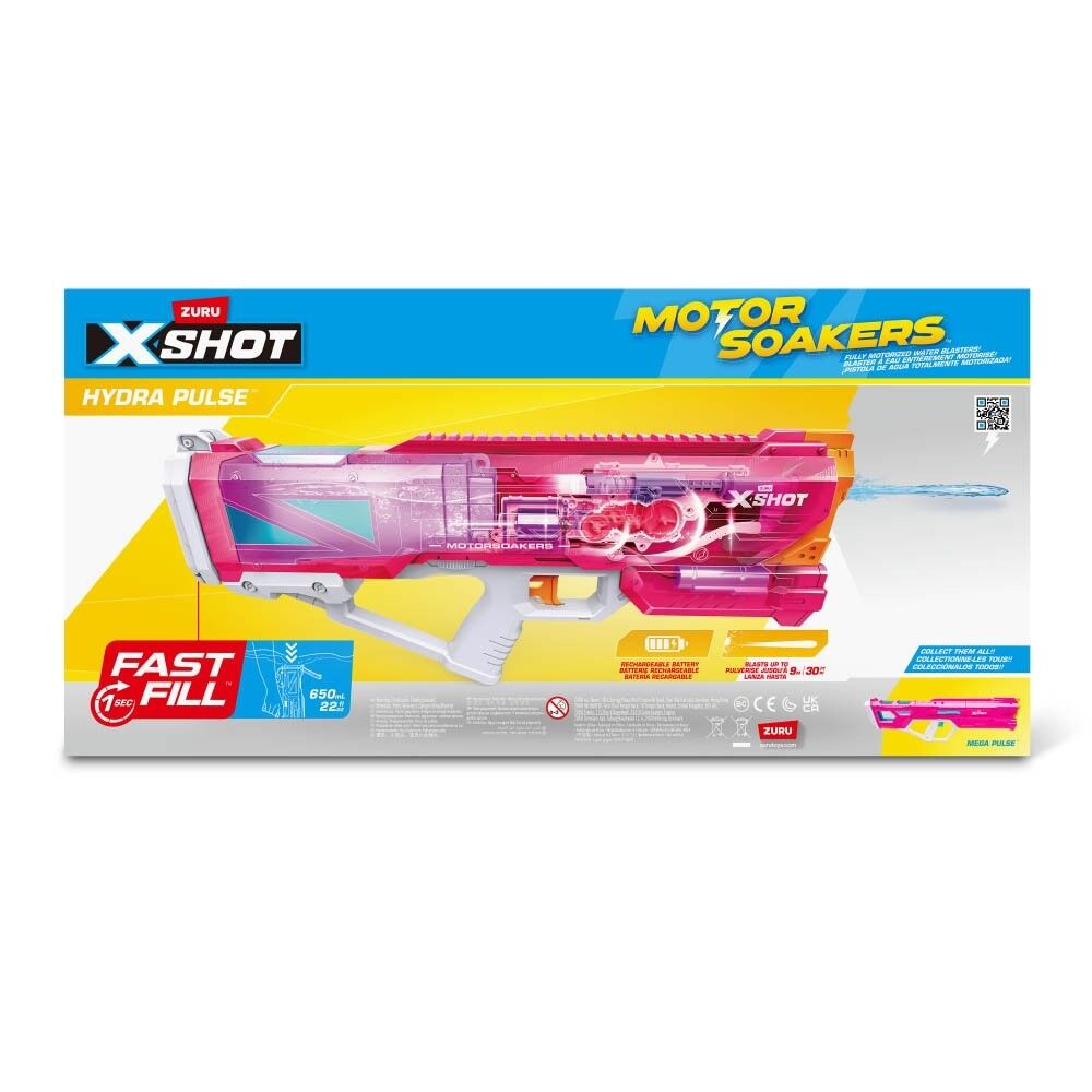 Zuru XSHOT Fast Fill Motor Soaker - Hydra Pulse Pink