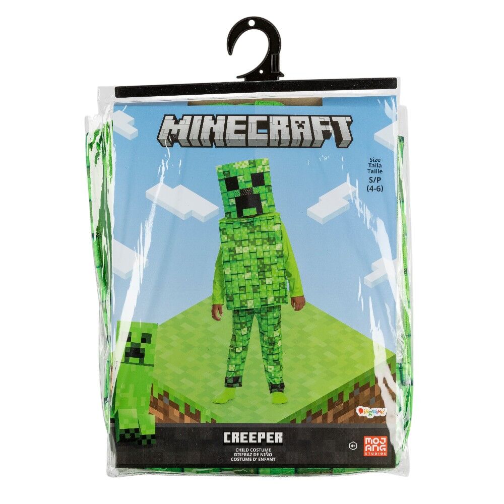 Minecraft Value Plus Costume - Creeper 4-6Years