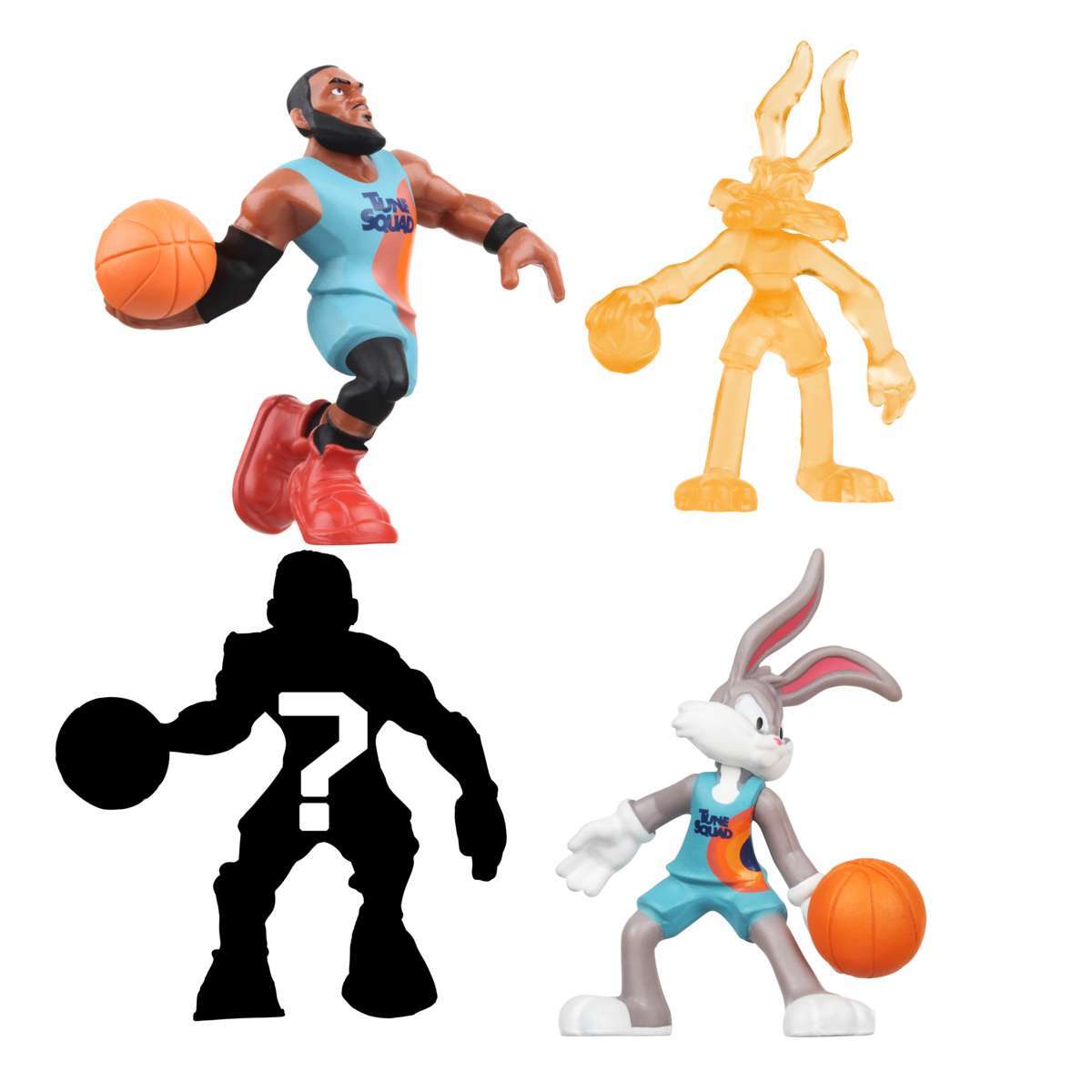 Space Jam Mini Figures 4 Pack Tune Squad + Bench