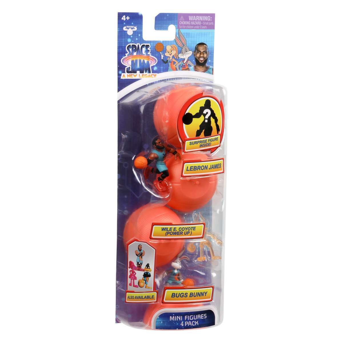 Space Jam Mini Figures 4 Pack Tune Squad + Bench