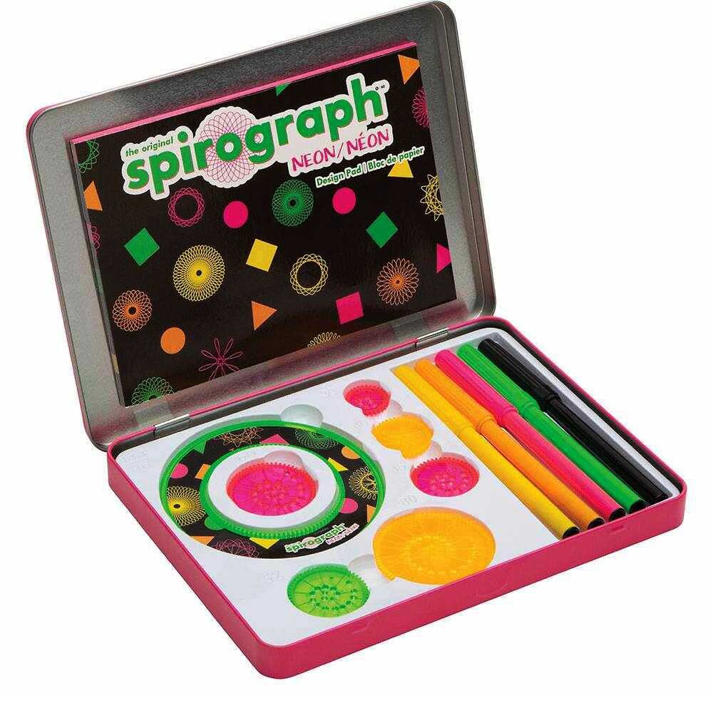 The Original Spirograph - Neon in Tin