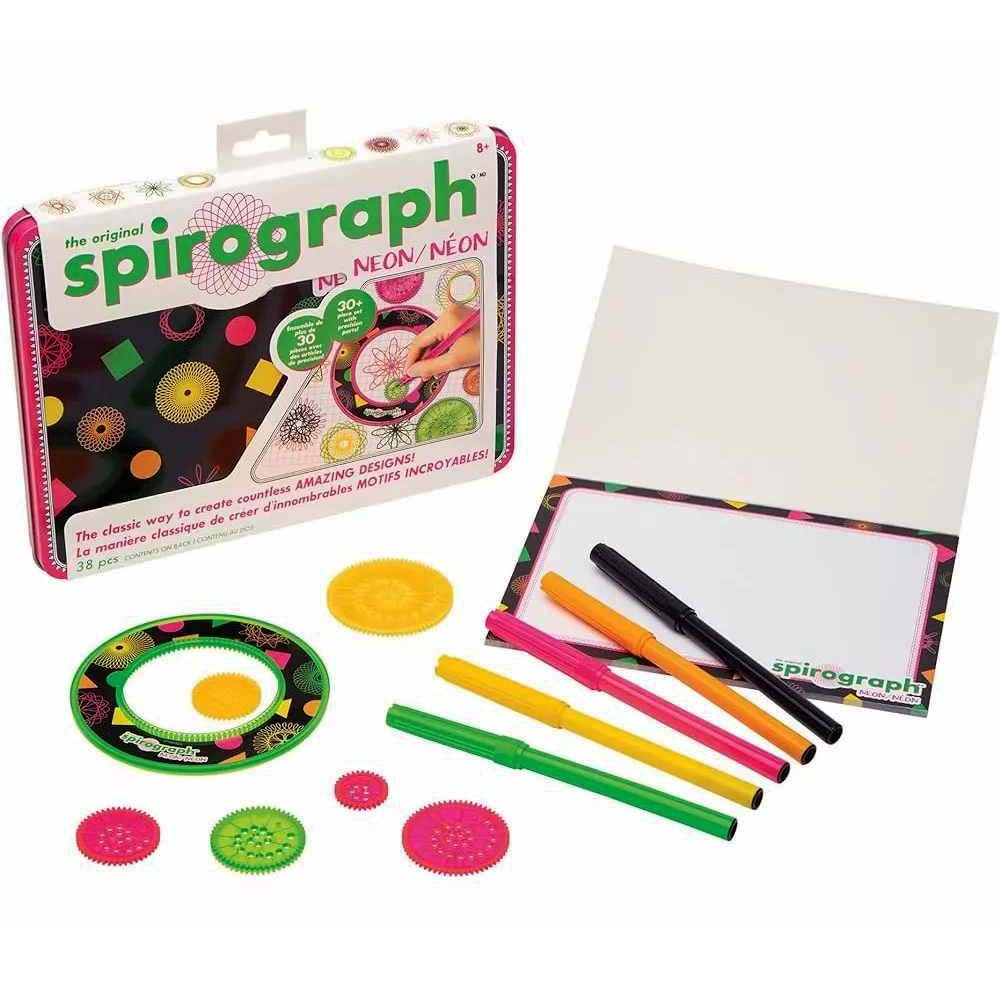 The Original Spirograph - Neon in Tin