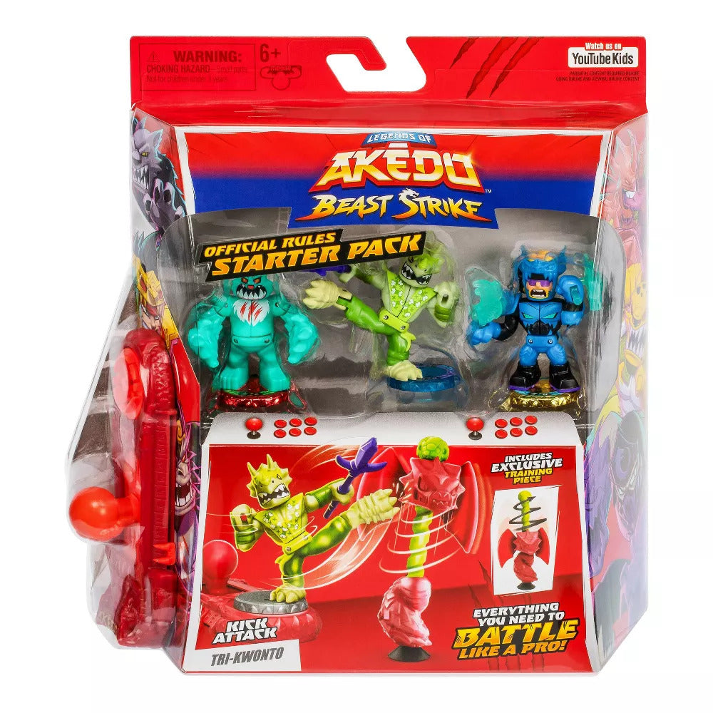 Legends of Akedo Beast Strike Starter Pack - Kick Attack Tri Kwonto