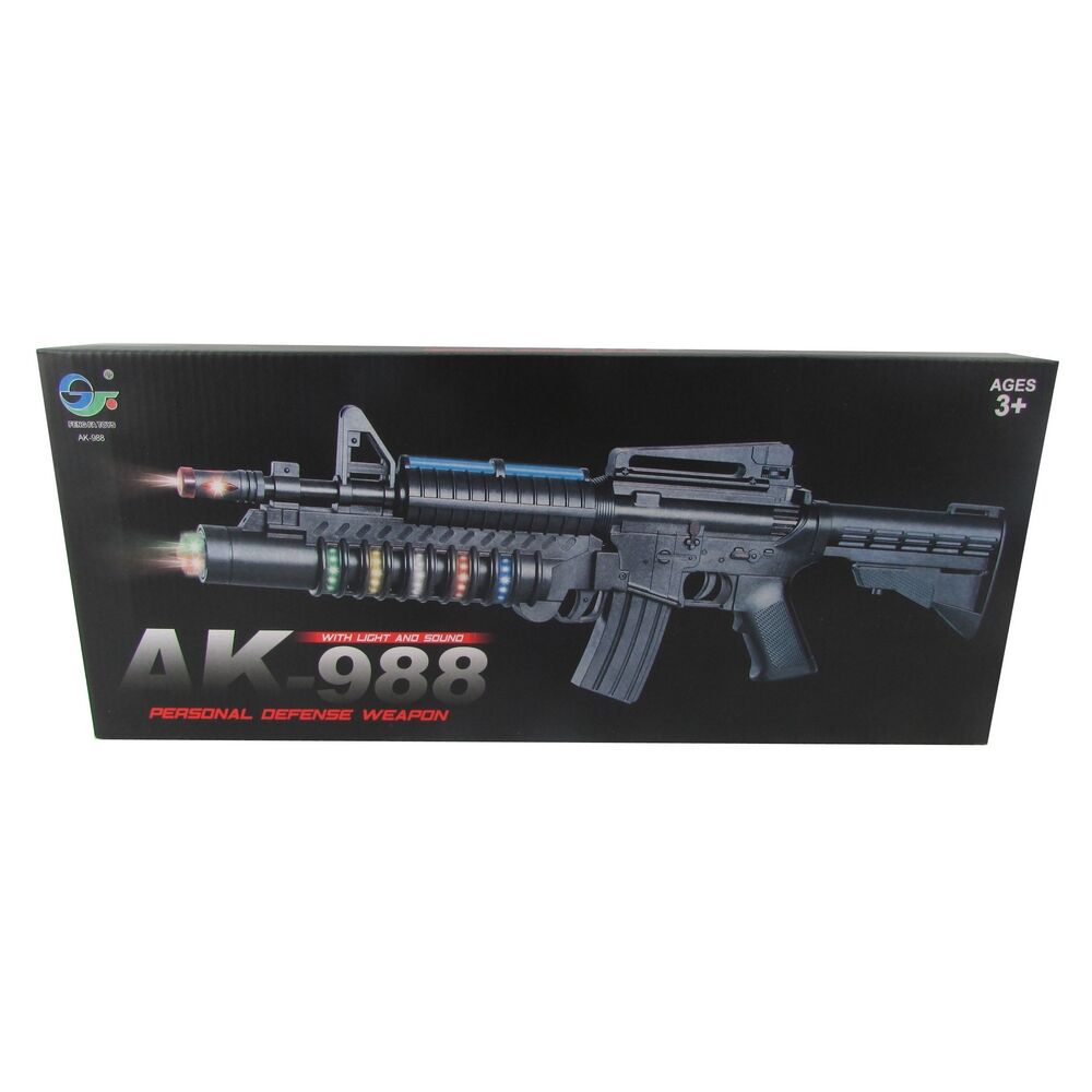 Battery Operated AK-988 Rifle with Lights & Sounds