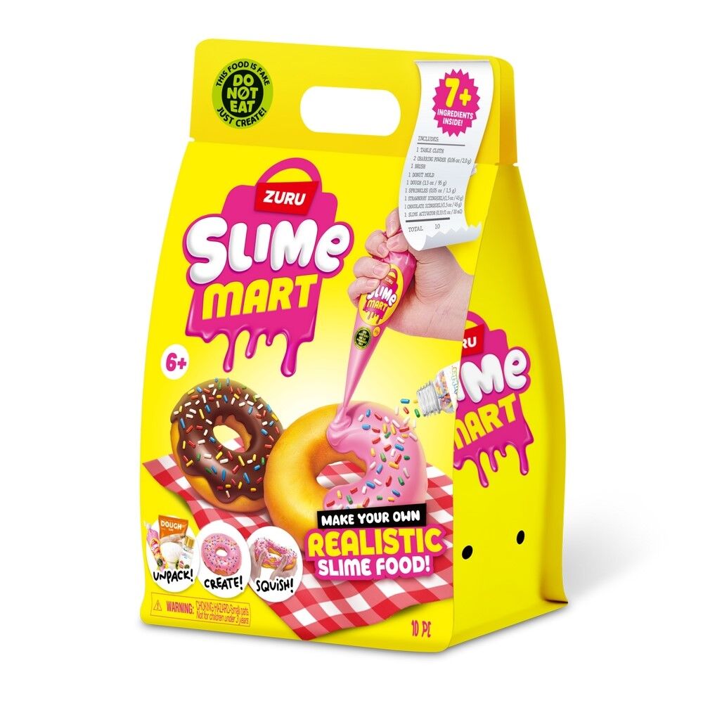 Zuru Slime Mart Make Your Own Realistic Slime Food Playset 10 Piece - Donut