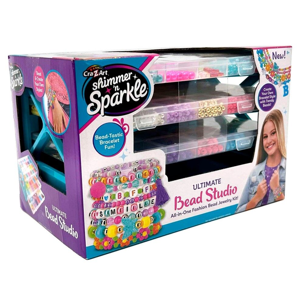 CRA-Z-ART Shimmer N' Sparkle Ultimate Bead Studio All-in-One Fashion Bead Jewelry Kit