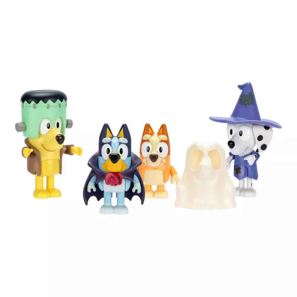 Bluey 4 Figure Pack - Halloween