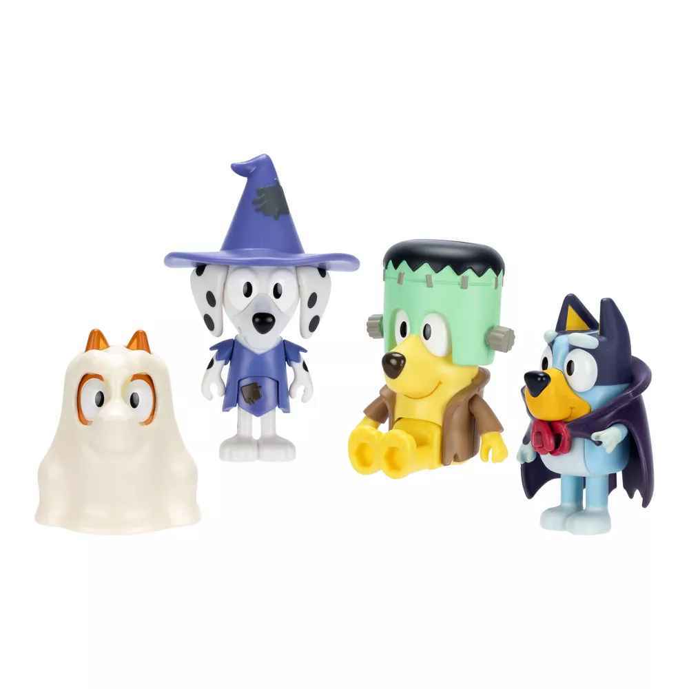 Bluey 4 Figure Pack - Halloween