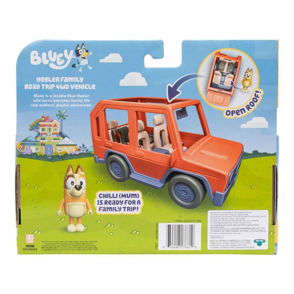Bluey Heeler Family Road Trip 4WD Vehicle