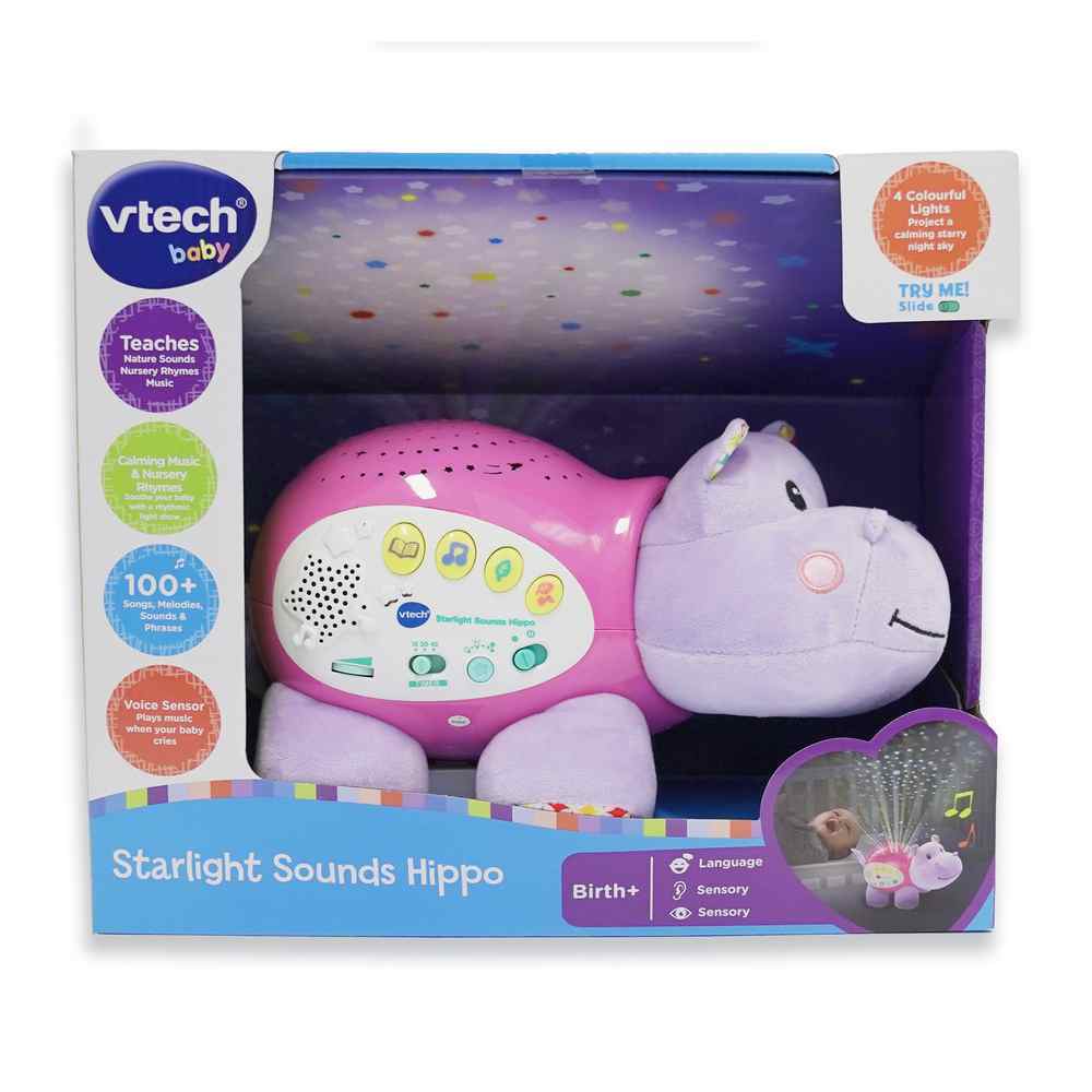 Vtech Baby - Starlight Sounds Hippo (Pink)