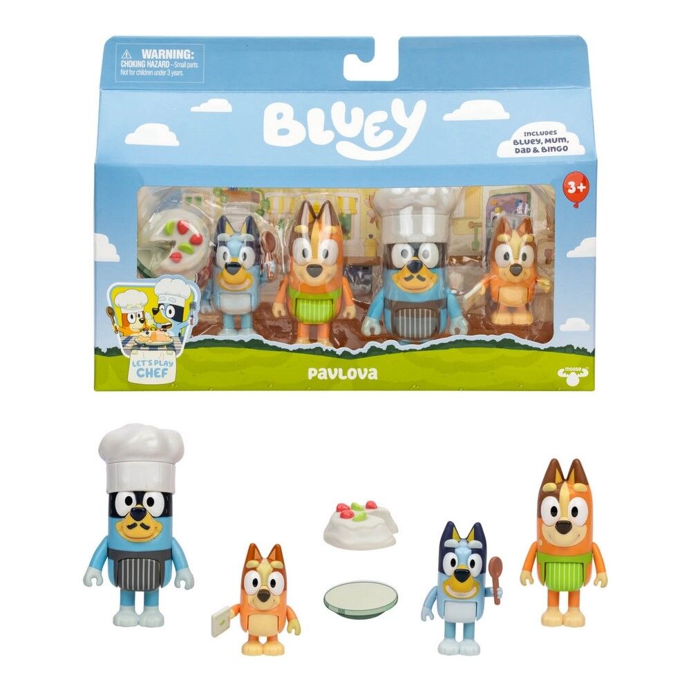 Bluey and Family 4 Figure Pack - Pavlova