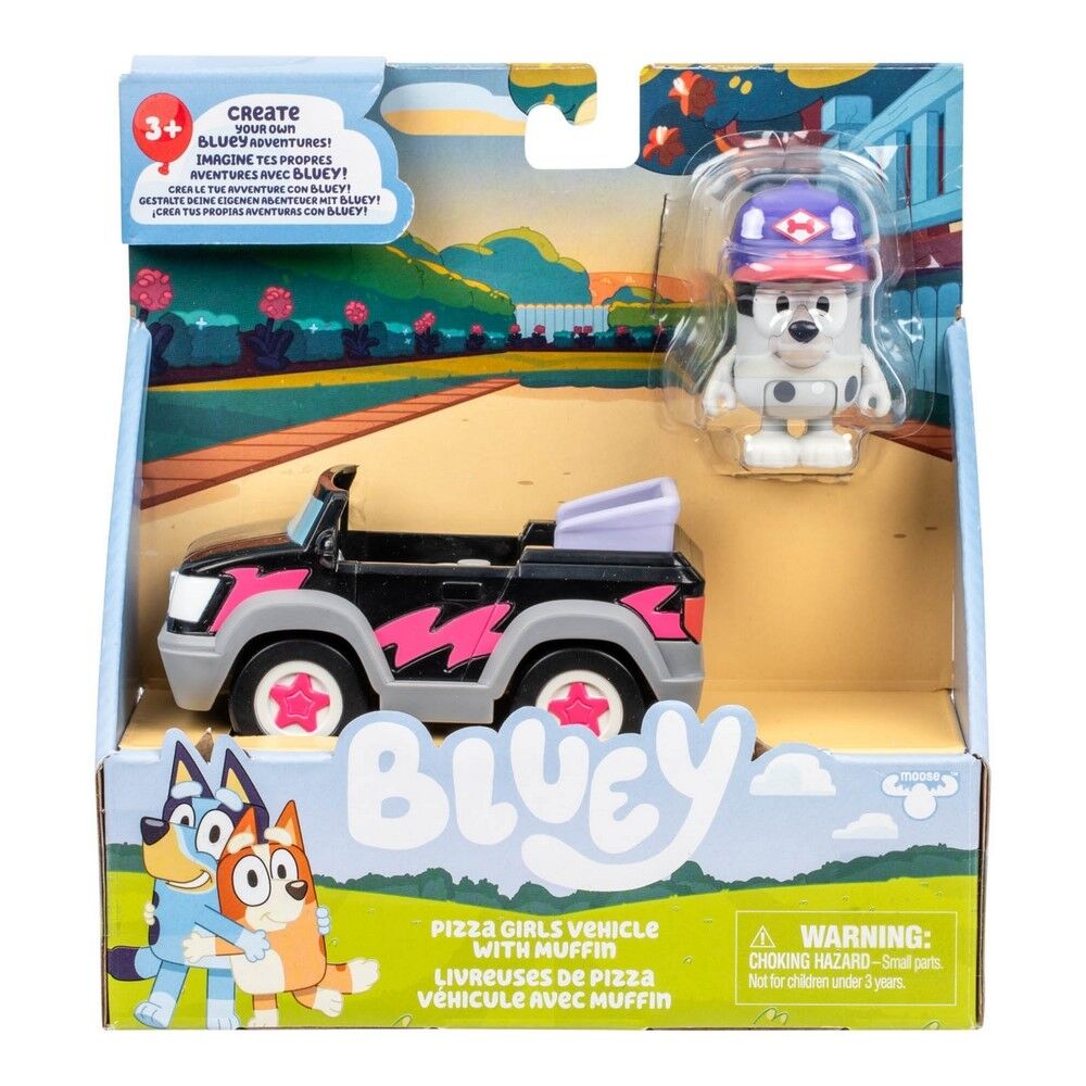 Bluey - Pizza Girls Vehicle with Muffin