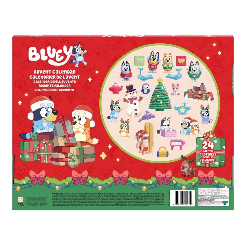 Bluey S13 Mini Figure Advent Calendar with 24 Surprise Gifts