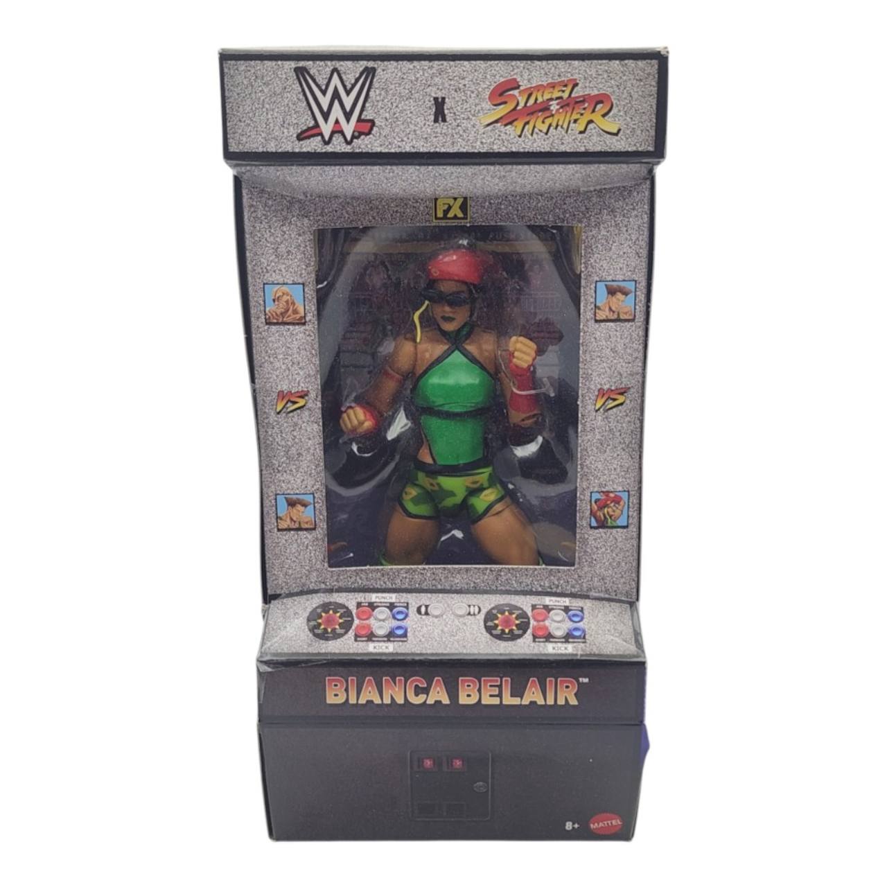 WWE x Street Fighter Bianca Belair Cammy Mashup Action Figure – Damaged Packaging