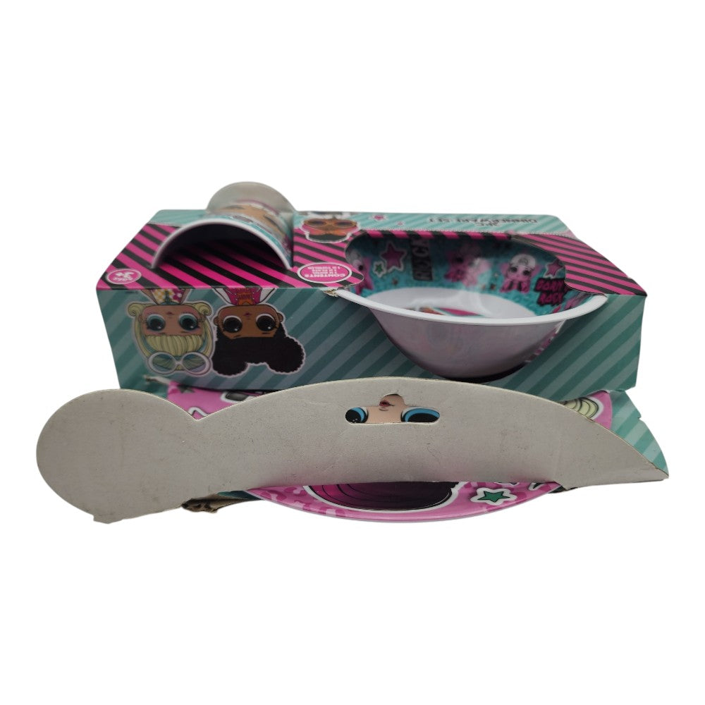 L.O.L. Surprise! 3-Piece Dinnerware Set – Damaged Packaging