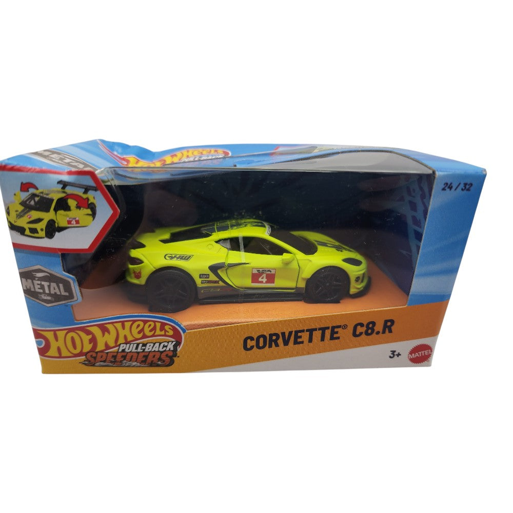 Hot Wheels Pull-Back Speeders Corvette C8.R – Damaged Packaging