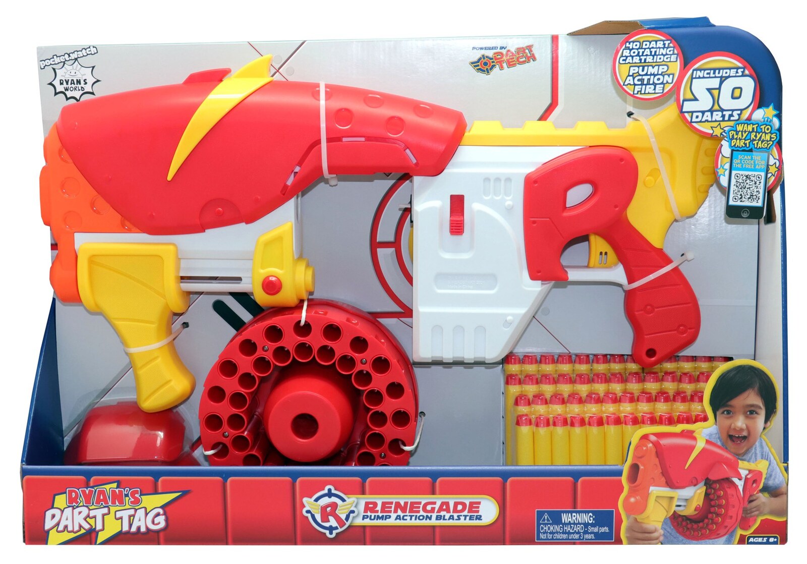 Ryans World Dart Tag Renegade Rapid Shot Pump Action Blaster
