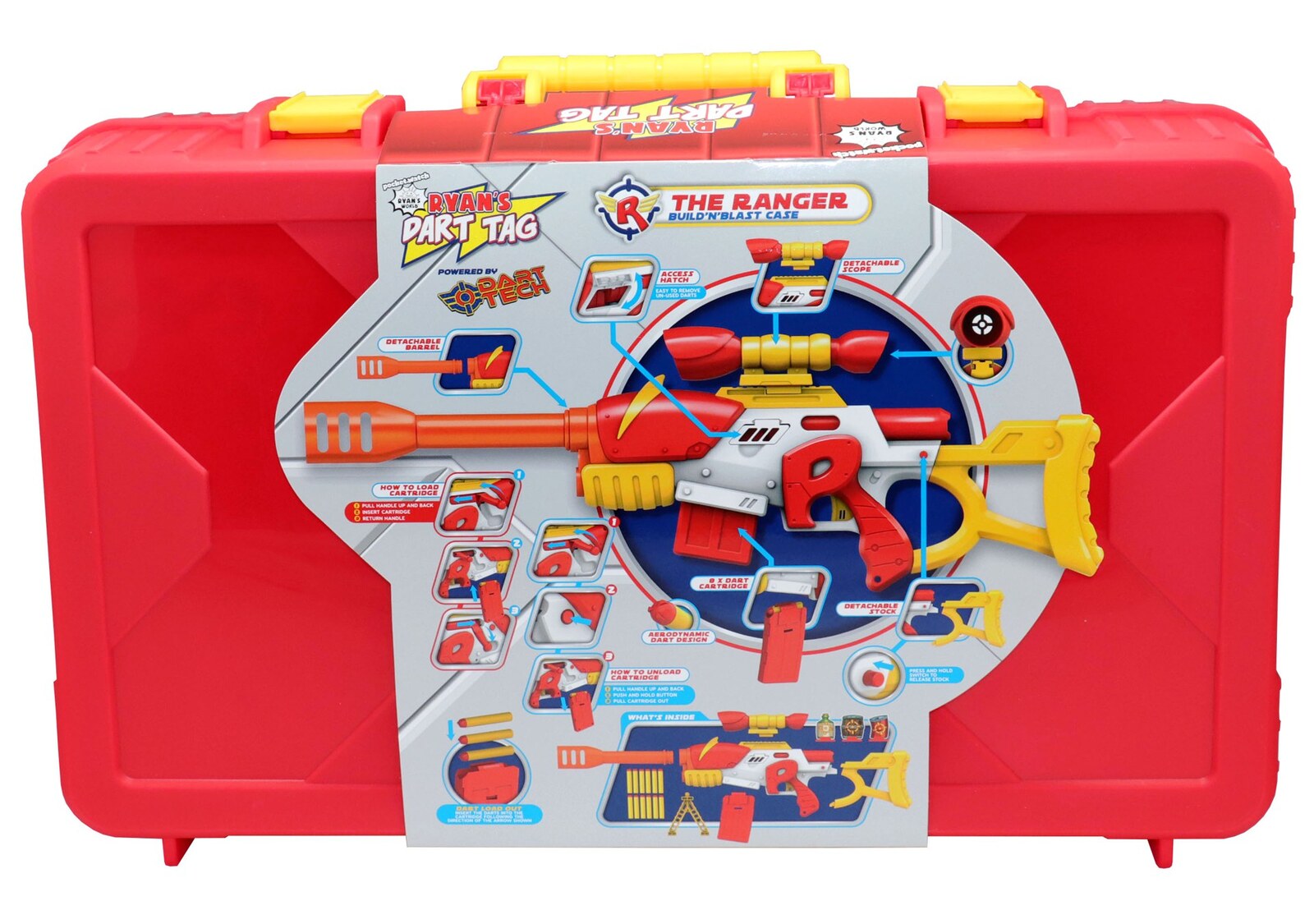 Ryans World Dart Tag The Ranger Build n Blast Case