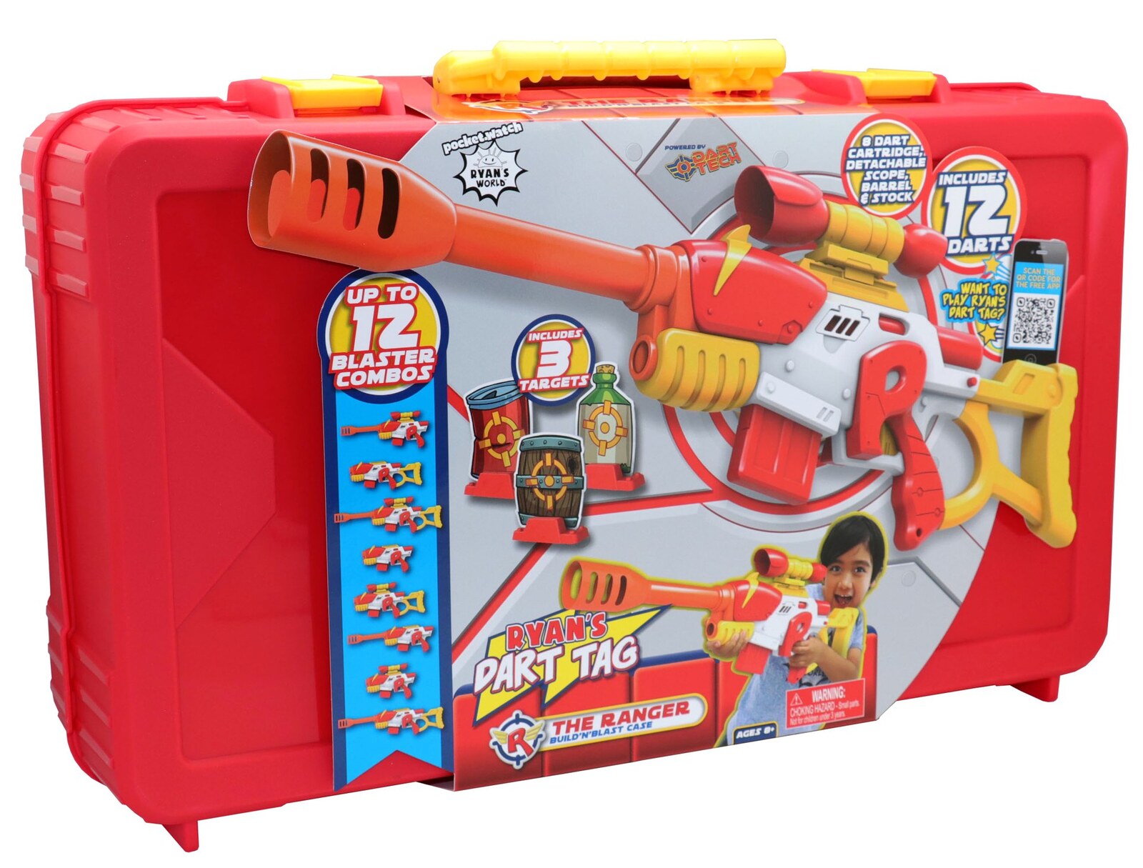 Ryans World Dart Tag The Ranger Build n Blast Case