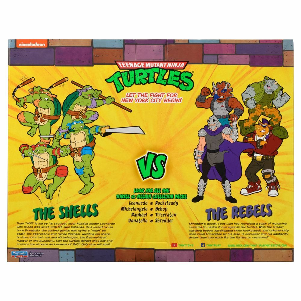 TMNT Classic 2 Pack - Raphael vs Triceraton
