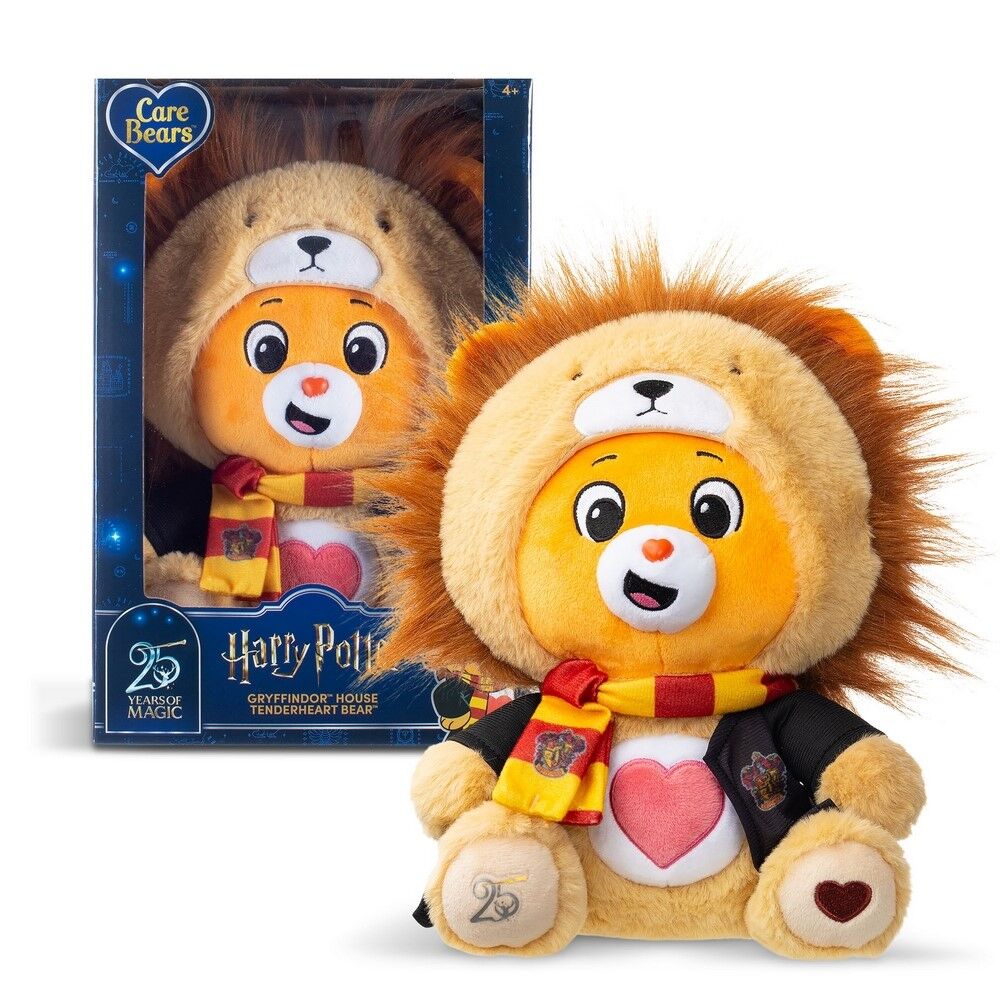 Care Bear Harry Potter Hoodie Plush Tenderheart Bear 25 Years of Magic - Gryffindor House