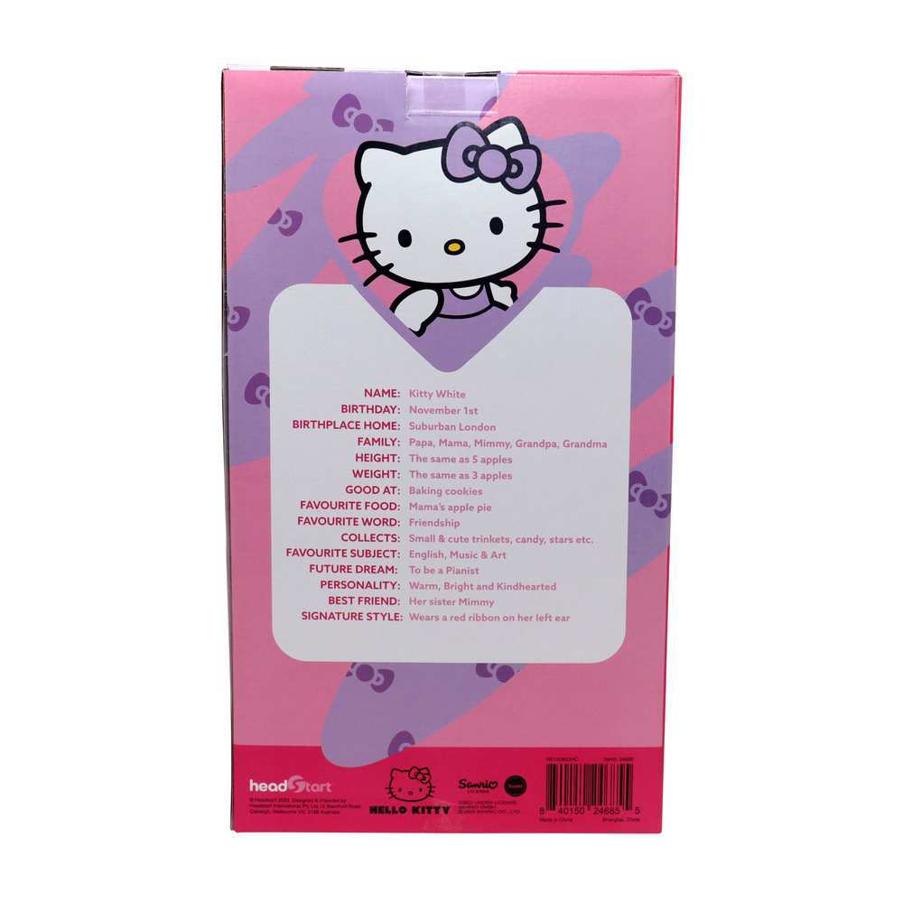Hello Kitty Medium Plush Purple Bow 30cm