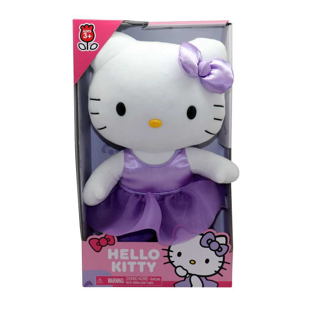Hello Kitty Plush - Purple Bow (12")