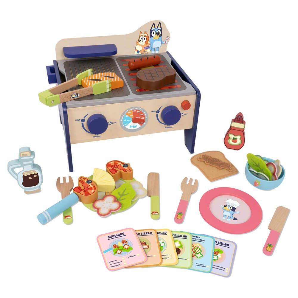 Bluey - Wooden BBQ & Salad Set