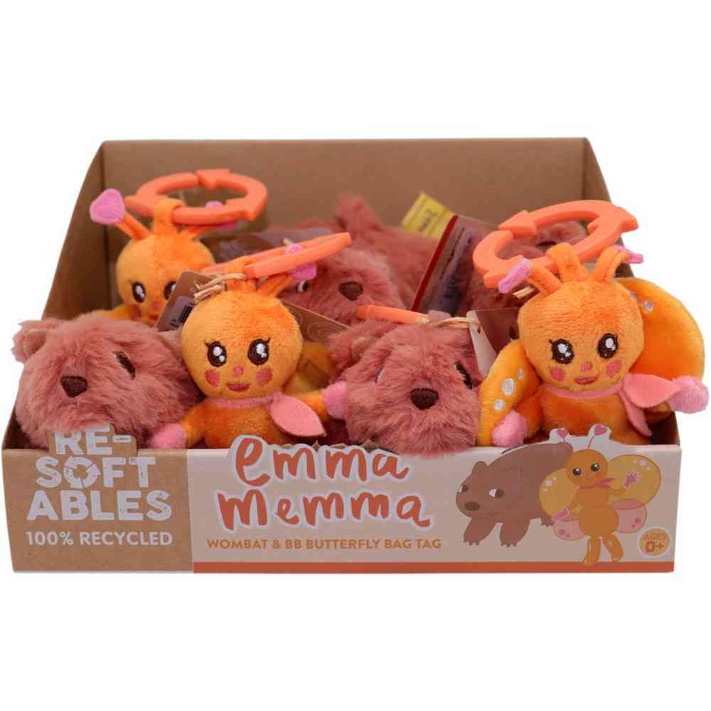 Re-Softables Emma Memma Waffles The Wombat Bag Tag
