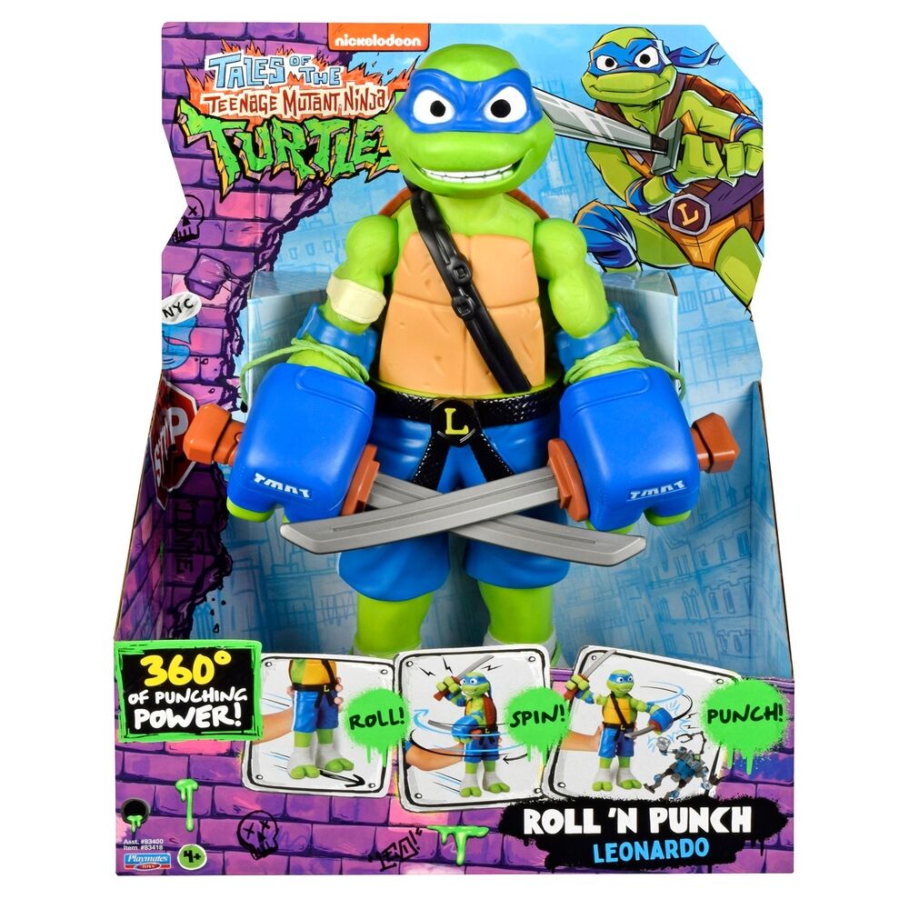 TMNT TV 12'' Roll and Punch Figure Leonardo