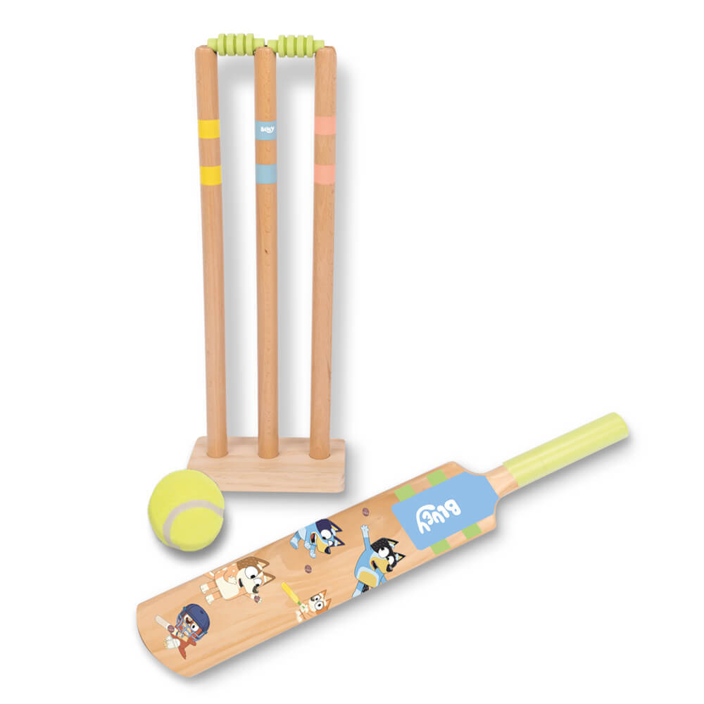 Bluey - Wooden Cricket Set