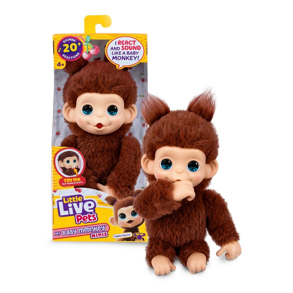 Little Live Pets My Baby Monkey Minis - Chikki Cherry