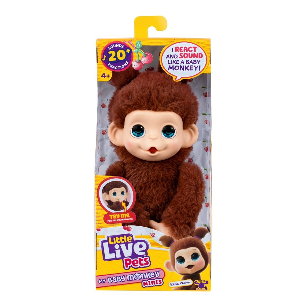 Little Live Pets My Baby Monkey Minis - Chikki Cherry