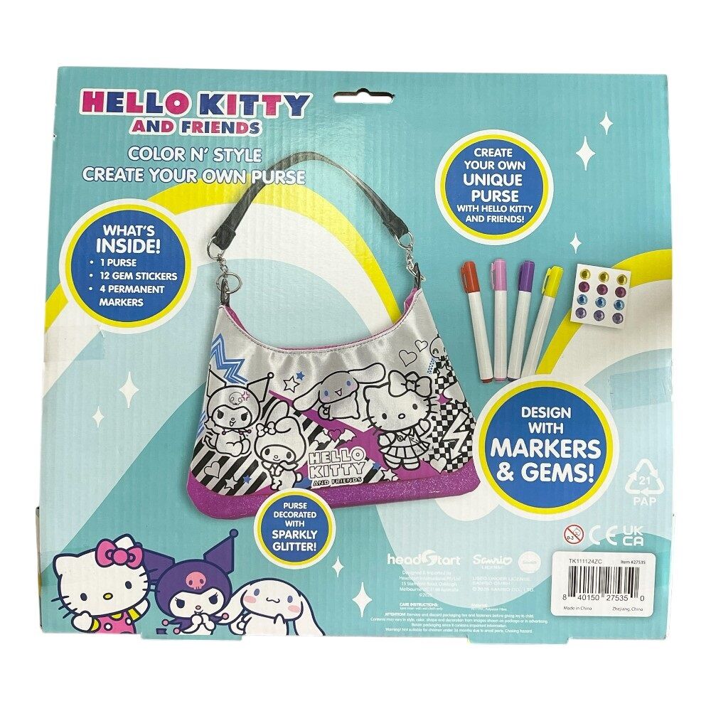 Hello Kitty & Friends Colour N' Style Create Your Own Purse