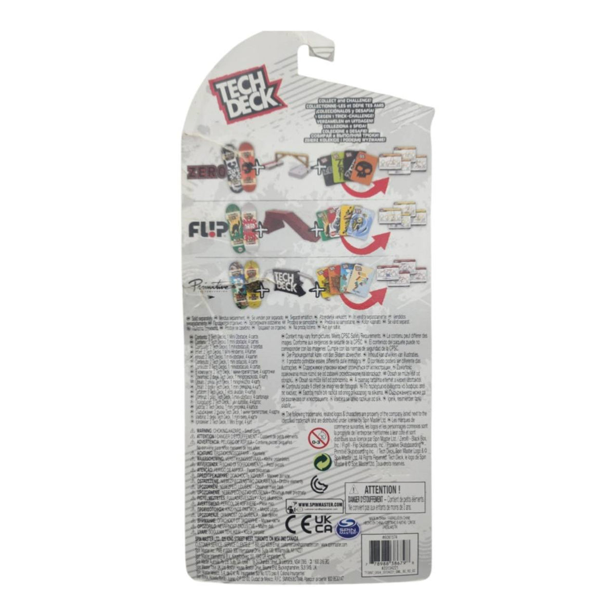 Tech Deck VS Series Fingerboard 2-Pack with Display Stand – Damaged Packaging