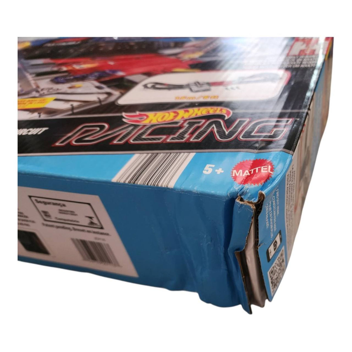 Hot Wheels Racing Formula 1 Grand Prix Circuit Track Set with 5 Cars – Damaged Packaging
