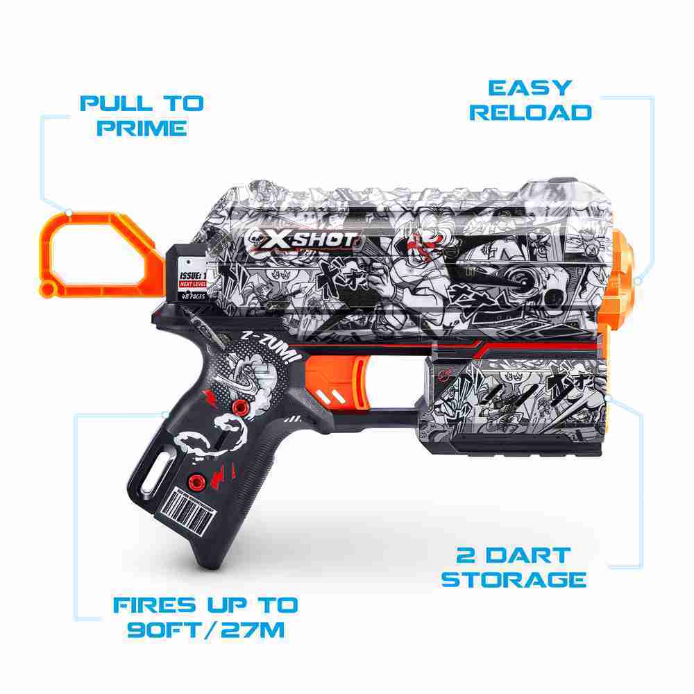 Zuru X-Shot Skins Flux Illustrate Blaster