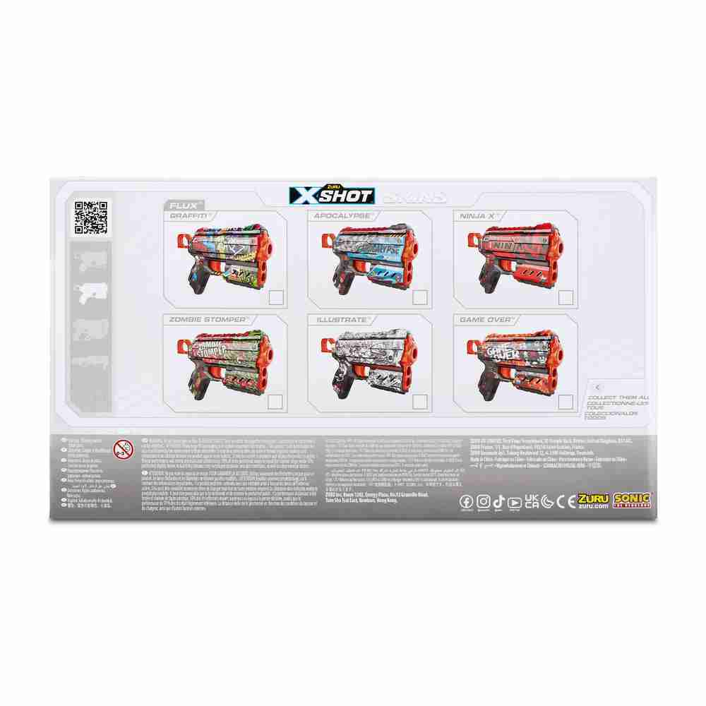 Zuru X-Shot Skins Flux Illustrate Blaster