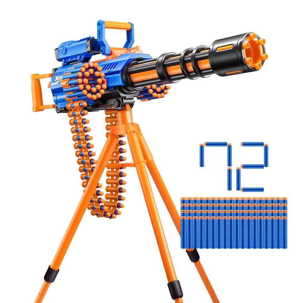 Zuru X-SHOT Motorised Gatling Blaster & Tripod Includes 72 Darts