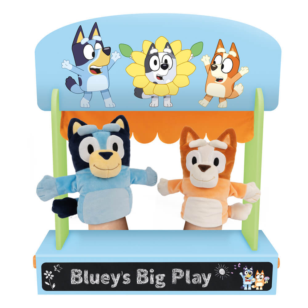 Bluey - Wooden Tabletop Puppet Theatre