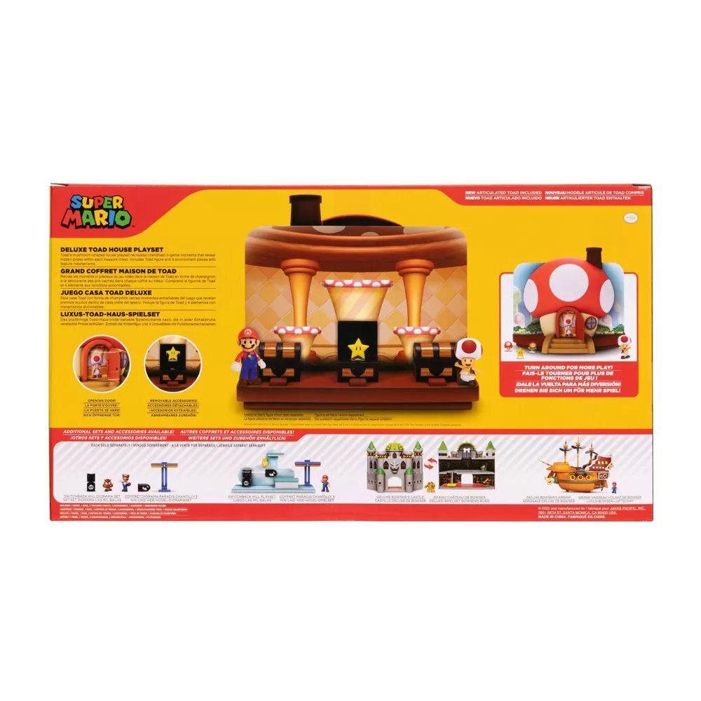 Nintendo Super Mario Deluxe Toad House Playset