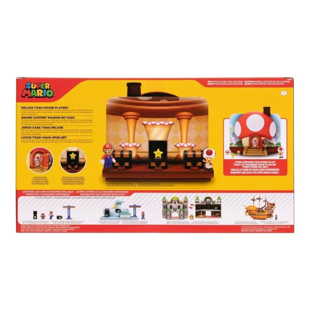 Nintendo Super Mario Deluxe Toad House Playset