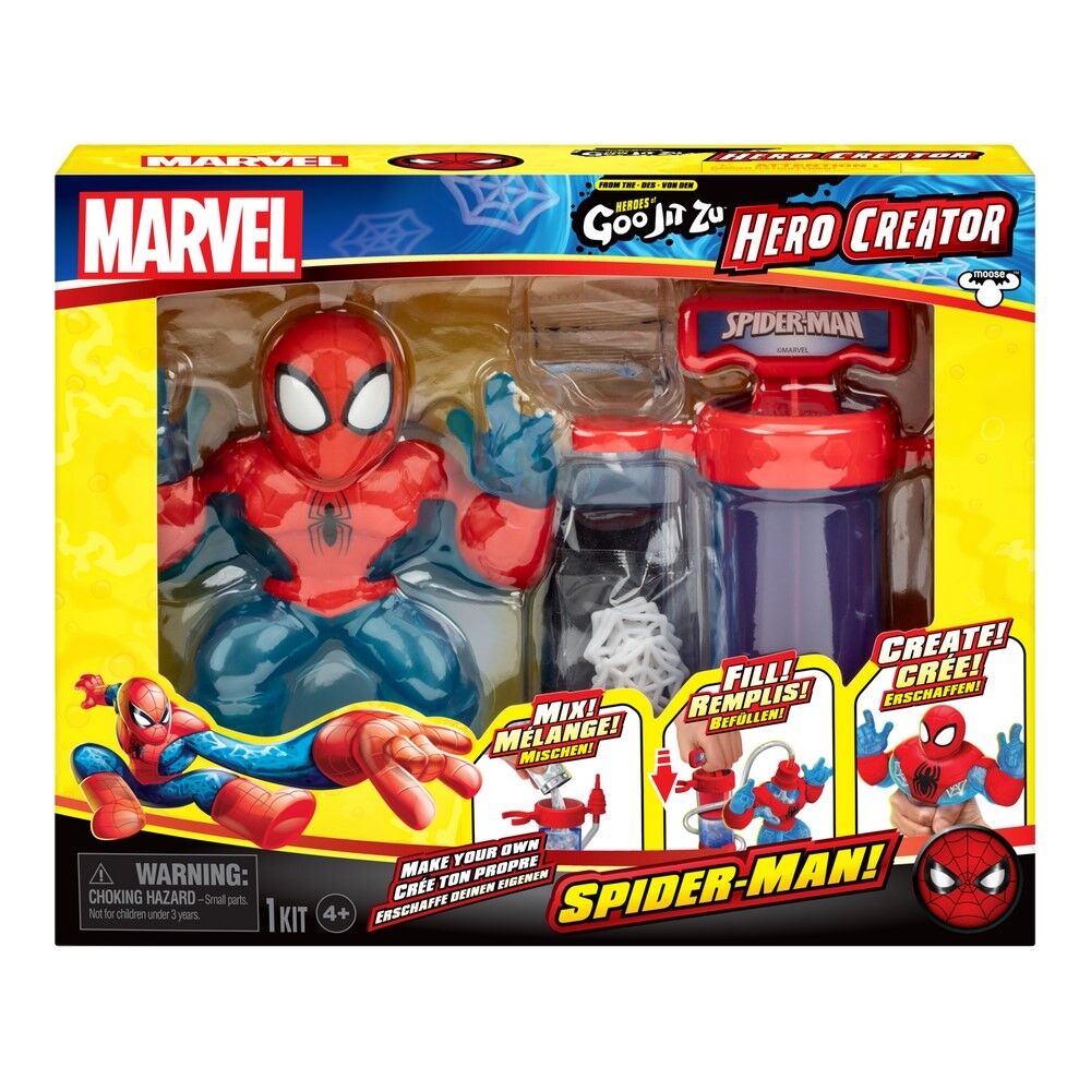 Heroes Goo Jit Zu Marvel Hero Creator Make Your Own Spider-Man