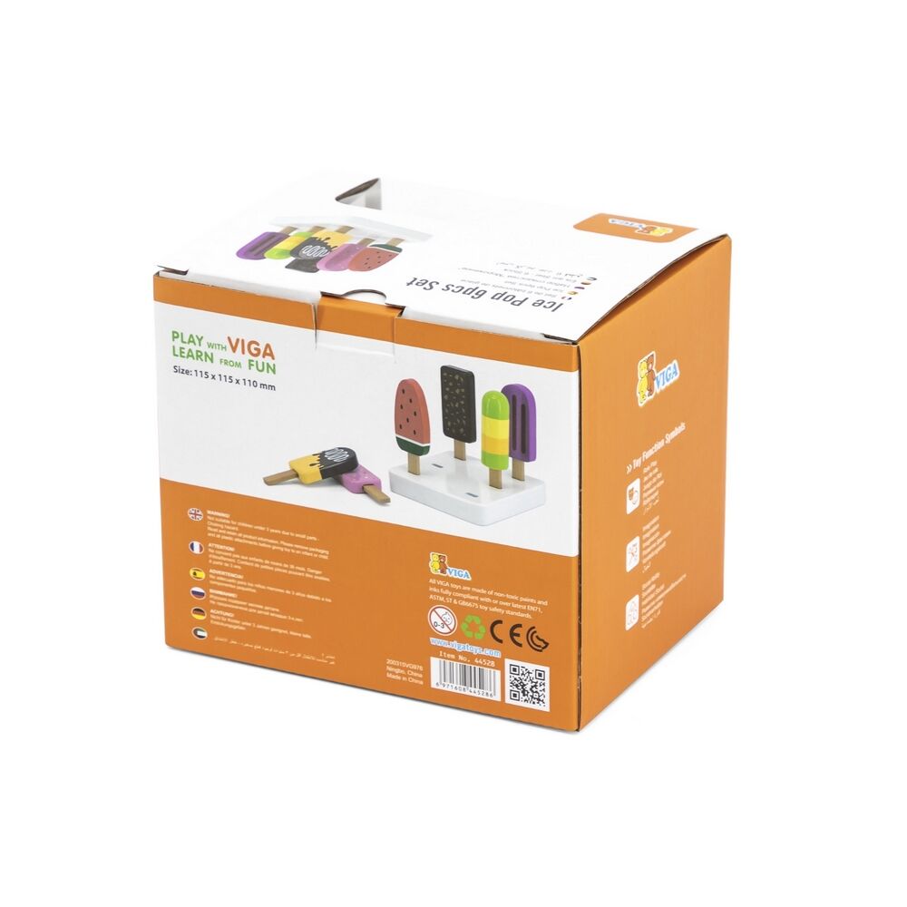 Viga Wooden Ice Pop 6pcs Set