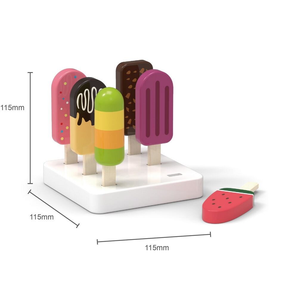 Viga Wooden Ice Pop 6pcs Set