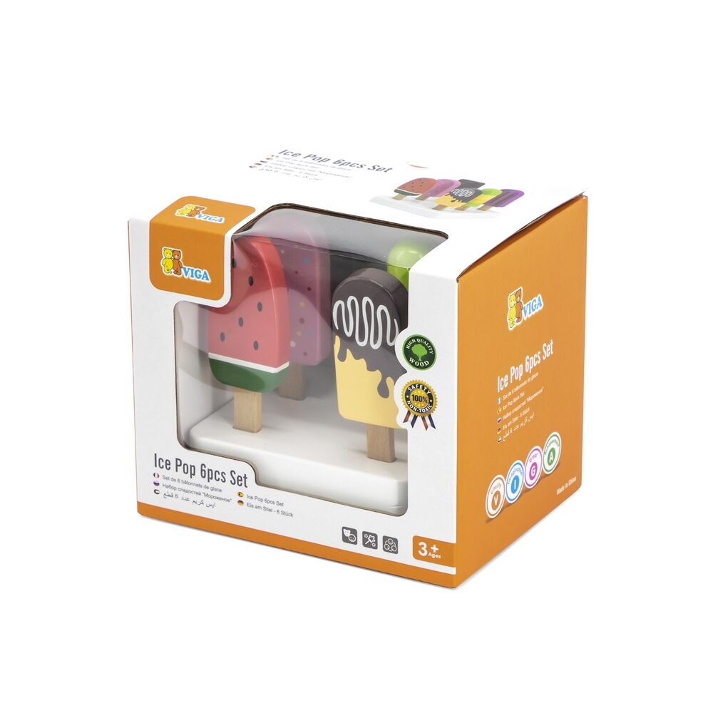 Viga Wooden Ice Pop 6pcs Set