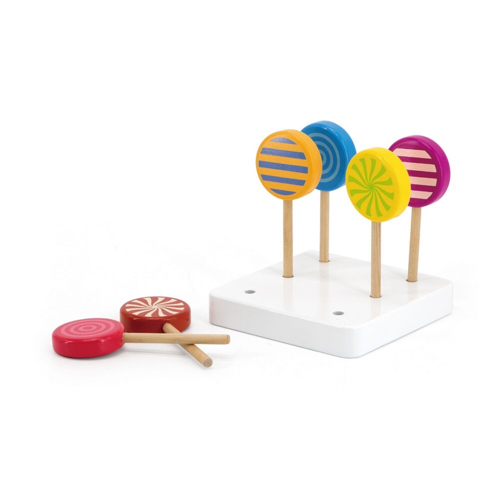 Wooden Lollipop 6pcs Set