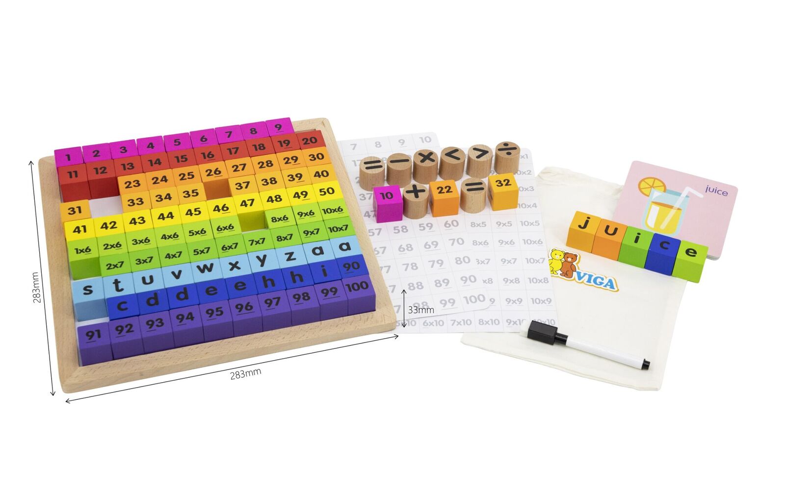 Alphabet and Math Operation Board