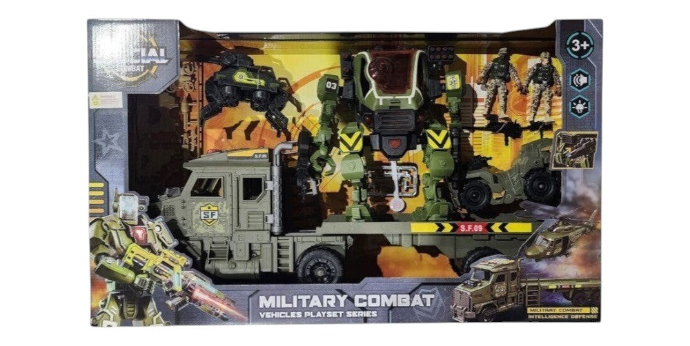Militray Combat Vehichles Playset Assortment with Robot / Jet Series(Random Selected)